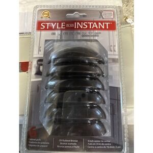 LOT (6) Elements 2981 3" C-C Cup Cabinet Antique Pull Brushed Oil Rubbed Bronze